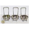 Image 1 : LOT OF 3 STAINLESS STEEL CONDIMENT DIPPING CUP