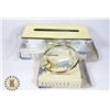 Image 1 : TAYMOR BRASS FINISH RECESSED TISSUE HOLDER SOLD