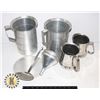 Image 1 : BOX OF STAINLESS STEEL KITCHEN ITEMS INCLUDING