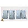 Image 1 : THREE TAYMOR 4" ZINC DOOR HINGES