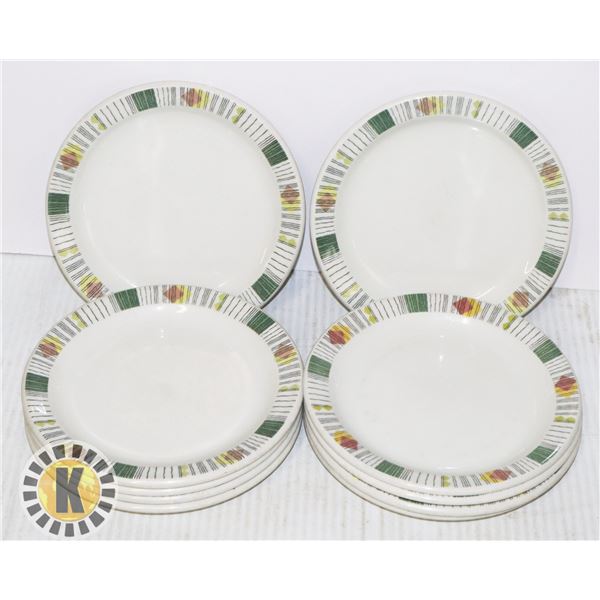 X10 RESTAURANT PLATES 6.5  DIAMETER