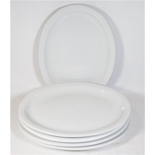 BUNDLE OF 5 OVAL RESTAURANT PLATES