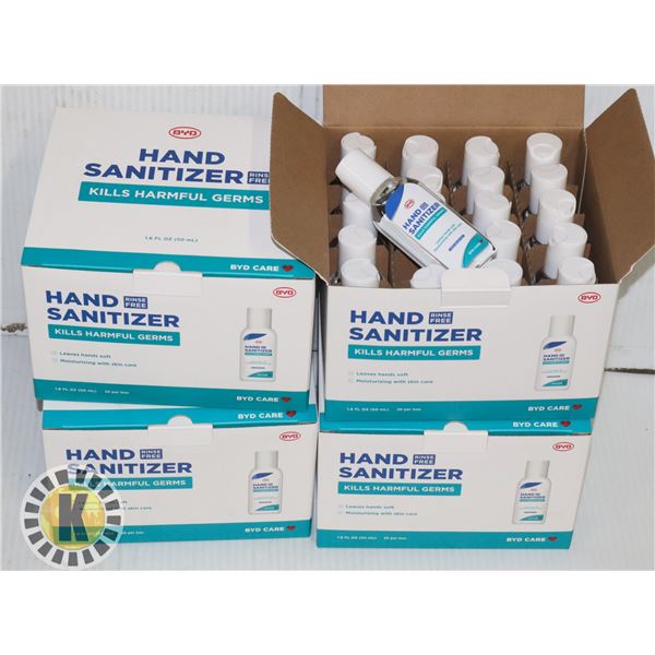 LOT OF 4 X 20 BOTTLES HAND SANITIZER 50ML