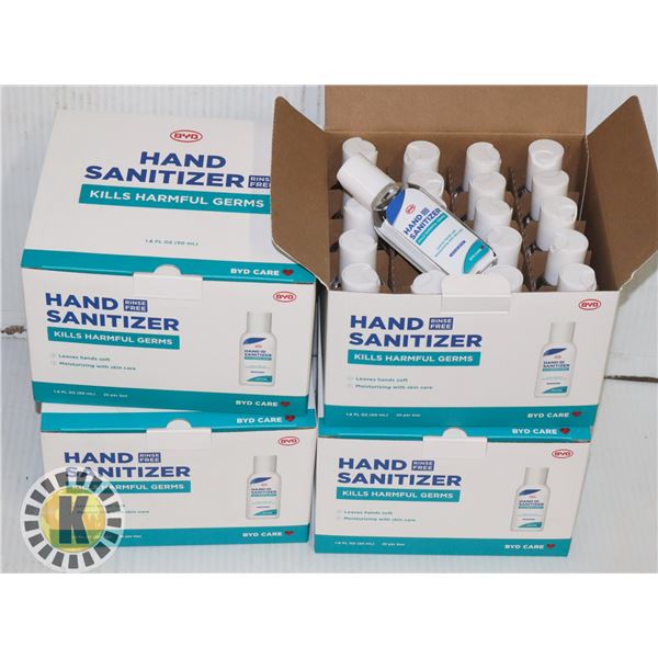 LOT OF 4 X 20 BOTTLES HAND SANITIZER 50ML