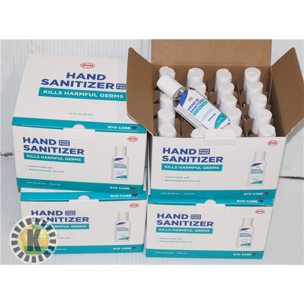 LOT OF 4 X 20 BOTTLES HAND SANITIZER 50ML