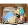 Image 1 : LARGE BOX OF STORAGE CONTAINERS SOME WITH