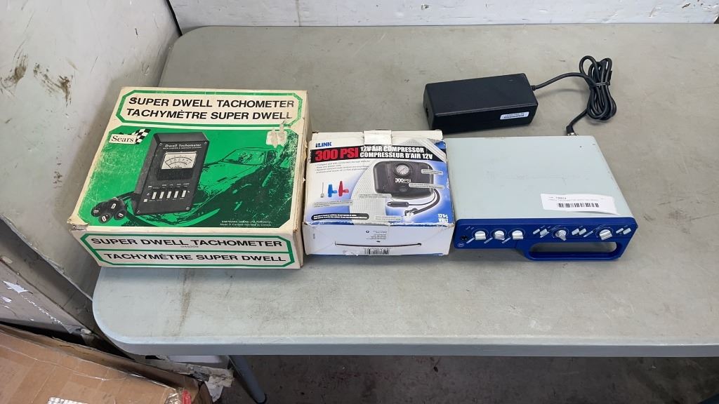 DWELL TACHOMETER WITH 12V 300PSI COMPRESSOR AND DIGIDESIGN MACHINE