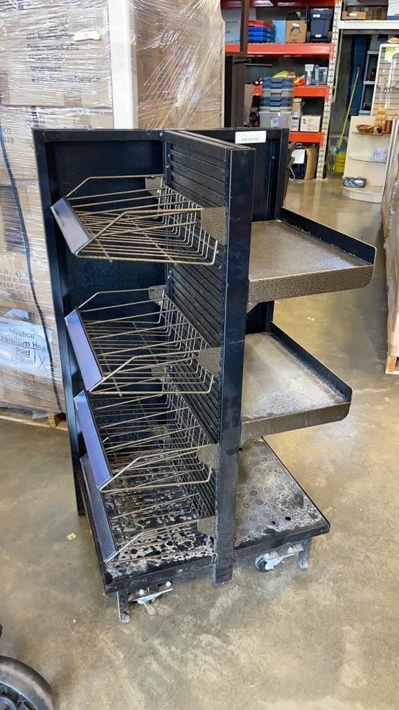 DUAL SIDED METAL RETAIL DISPLAY RACK
