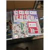 Image 1 : LOT OF OVER 600 STAMPS AND LOT OF PENNY GREETING CARDS