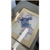 Image 2 : FRAMED PAINTING WITH EASTERN PRINT AND CLOWN PRINT