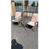 Image 1 : 3 PC GLASSTOP PATIO SET