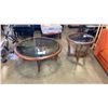 Image 1 : 2 PC SMOKED GLASS COFFEE AND ENDTABLE SET