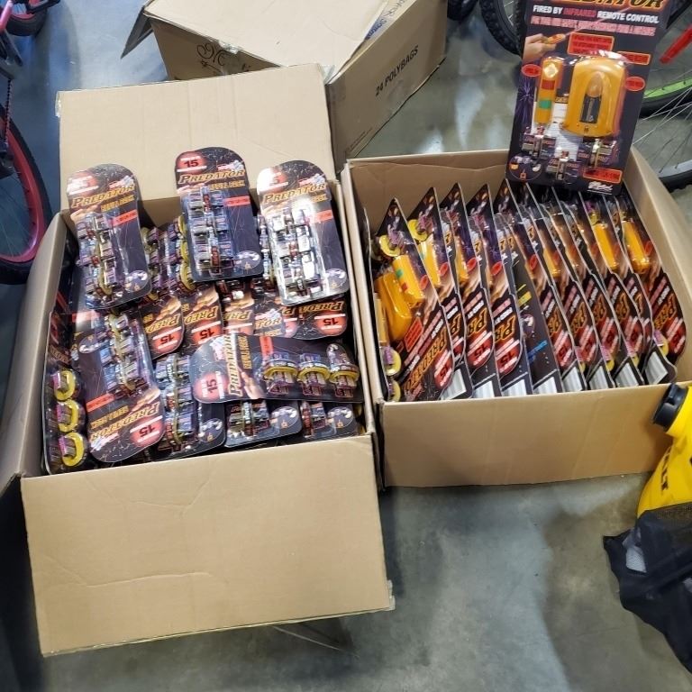 2 CASE LOT: ONE OF 20 PREDATOR REMOTE FIREWORK LAUNCHER STARTER KITS ...
