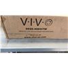 Image 5 : VIVO WHITE 43" X 24" ELECTRIOC DESK AND WHITE CLAMP ON KEYBOARD TRAY