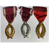 Image 2 : Lot of 3, Belgium Medal Golden, Silver & Bronxe Palms Order Of The Crown