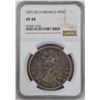 Image 1 : Mexico, 1871ZS H, 1 Peso Silver coin, NGC XF 40.