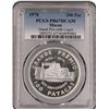 Image 1 : Macau, 1978, 100 Pat,Grand Prix with Logos, proof silver coin. PCGS PR67DCAM. Rare.