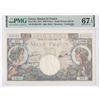 Image 2 : [Top Pop] France, 1944, 1000 Francs, H3620828. PMG 67EPQ. Beautiful and eye-appeal design. A popular