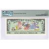 Image 2 : Disney Dollar, 2002, $1, A00025574A. 100 Years of Magic. PMG 66EPQ.