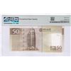 Image 2 : 2008, Macau, Bank of China, 50 Patacas, AA466607. PMG 67EPQ. AA Prefix.