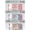 Image 2 : Standard Chartered Bank, Lot of 5, 1997, $20/ 50/ $100/ $500/ $1000, A979076. PMG65 -66EPQ. A Prefix