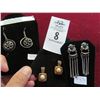 Image 1 : Sterling Antique Buttons, Earrings