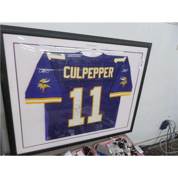 Minnesota Vikings Daunte Culpepper Jersey - Framed