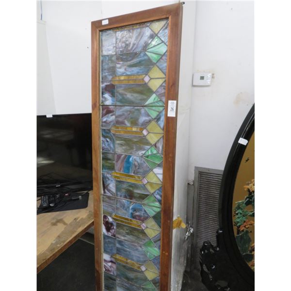 Leaded Glass Piece - 20  x 76 