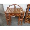 Image 1 : Painted Rattan Vanity Desk