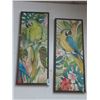 Image 1 : Parrot Paintings (2) - 16" x 40"