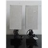 Image 1 : Black and Grey Rectangular Contemporary Lamps w/USB Ports