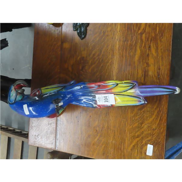 Parrot Painted Sculpture