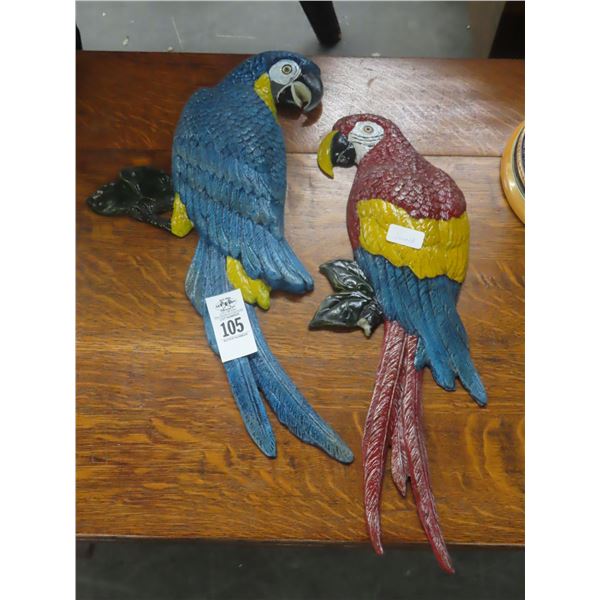 2-Parrot Wall Décor - 2 X $