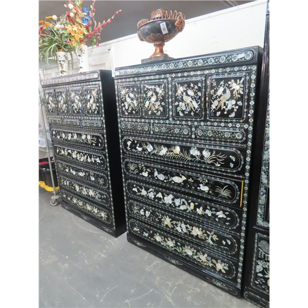 2-Mother of Pearl 4 Over 8 Cabinet - 2 X $