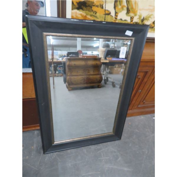 Black Framed Beveled Mirror - 29" x 41" - No Shipping