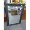 Image 1 : Black Framed Beveled Mirror - 29" x 41" - No Shipping