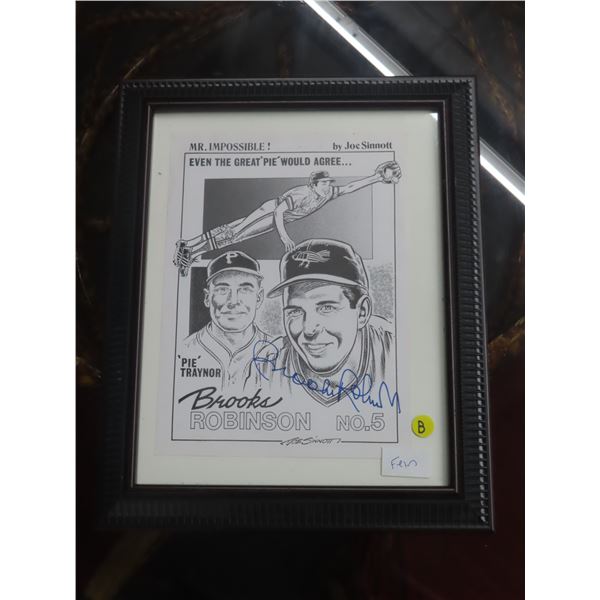 Brooks Robinson Sketch Autographed