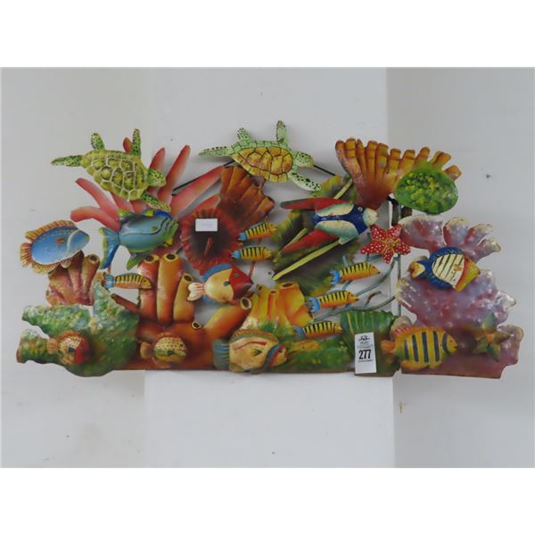 Metal Tropical Fish Wall Art