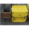 Image 1 : Yellow Brass Accent 1 Drawer Side Table