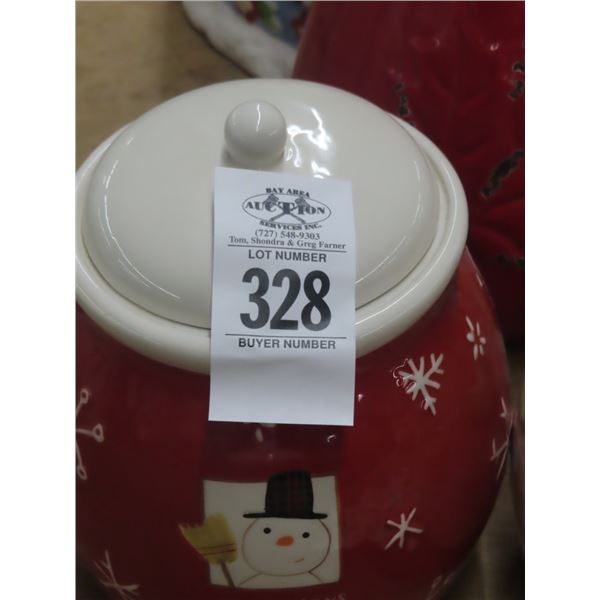 Ceramic Christams, Floral Pots, Tea Jars