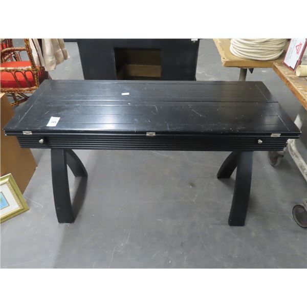 Black Foldable Wooden Table