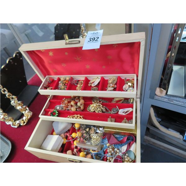 Jewelry Box w/Fashion Jewelry