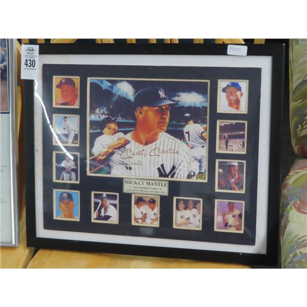 Mickey Mantle Yankee Wall Plaque