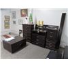 Image 1 : Mocha Full Bed, Dresser, Nightstands Set