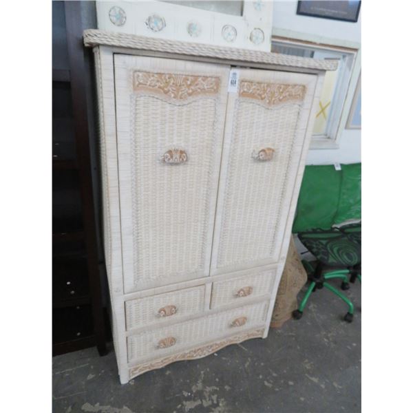 Wicker Armoire