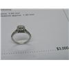 Image 2 : 14K WG Diamond Ring w/One Round Diamond and 48 Round Cut Diamonds