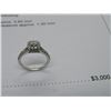 Image 2 : 14K WG Diamond Ring w/One Round Diamond and 48 Round Cut Diamonds