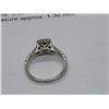 Image 3 : 14K WG Diamond Ring w/One Round Diamond and 48 Round Cut Diamonds