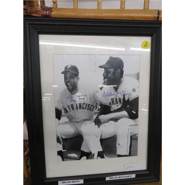 Mays & McCovey Autographed Photo