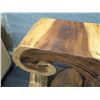 Image 12 : Wooden Live Edge Tree Trunk Table 24" x 14" x 32"H